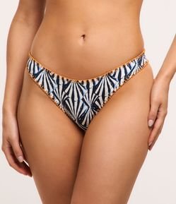 Biquíni Calcinha Básico com Conchas Estampadas