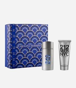 Kit Carolina Herrera 212 Men NYC Masculino Eau de Toilette 100ml + Pós Barba Gel 100ml