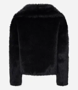 Casaco com Lapela na Gola e Pelinhos