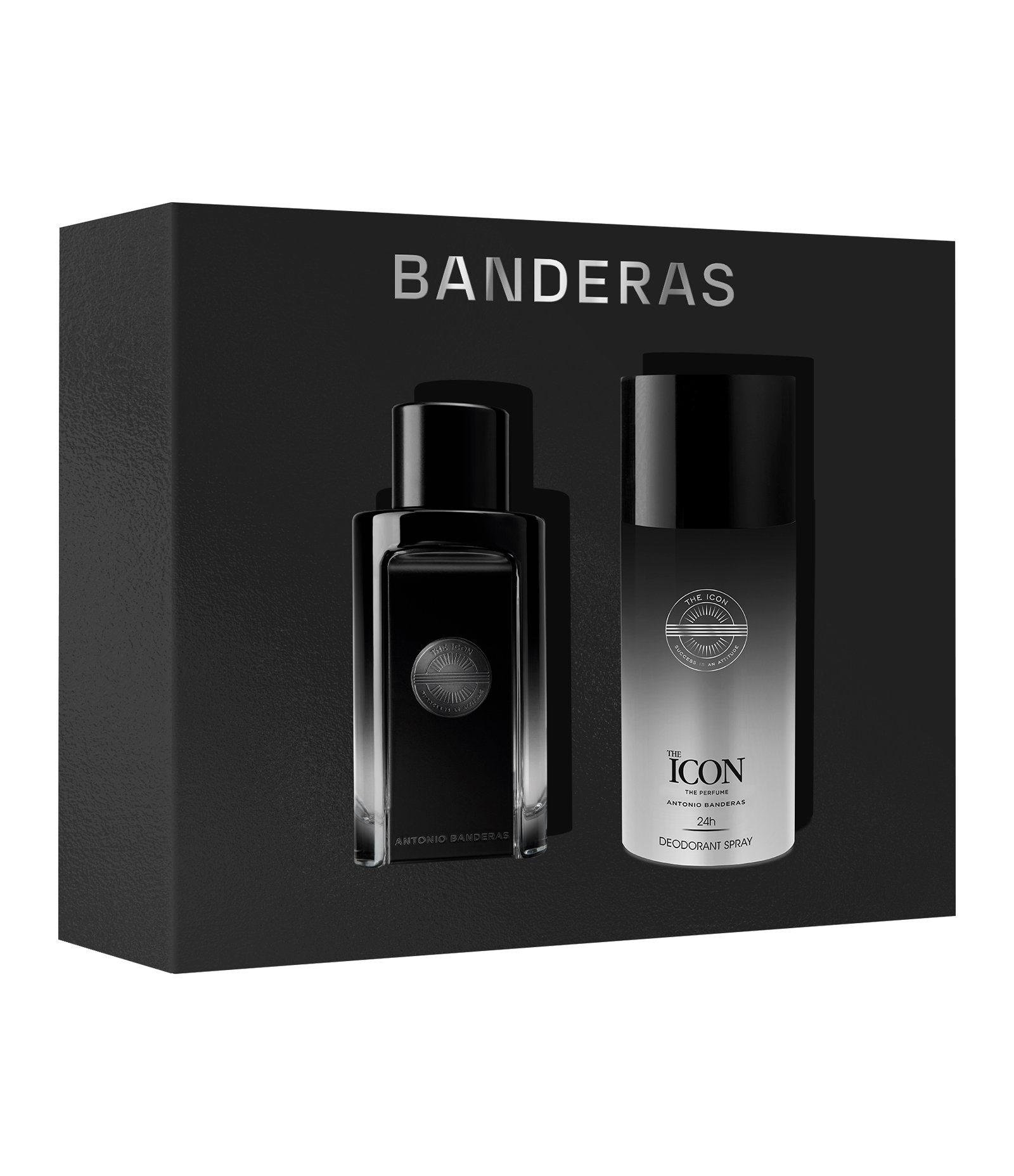 Kit Banderas The Icon The Parfum Masculino Eau de Parfum 100 ml + 24h Desodorante Spray 150 ml KIT 1