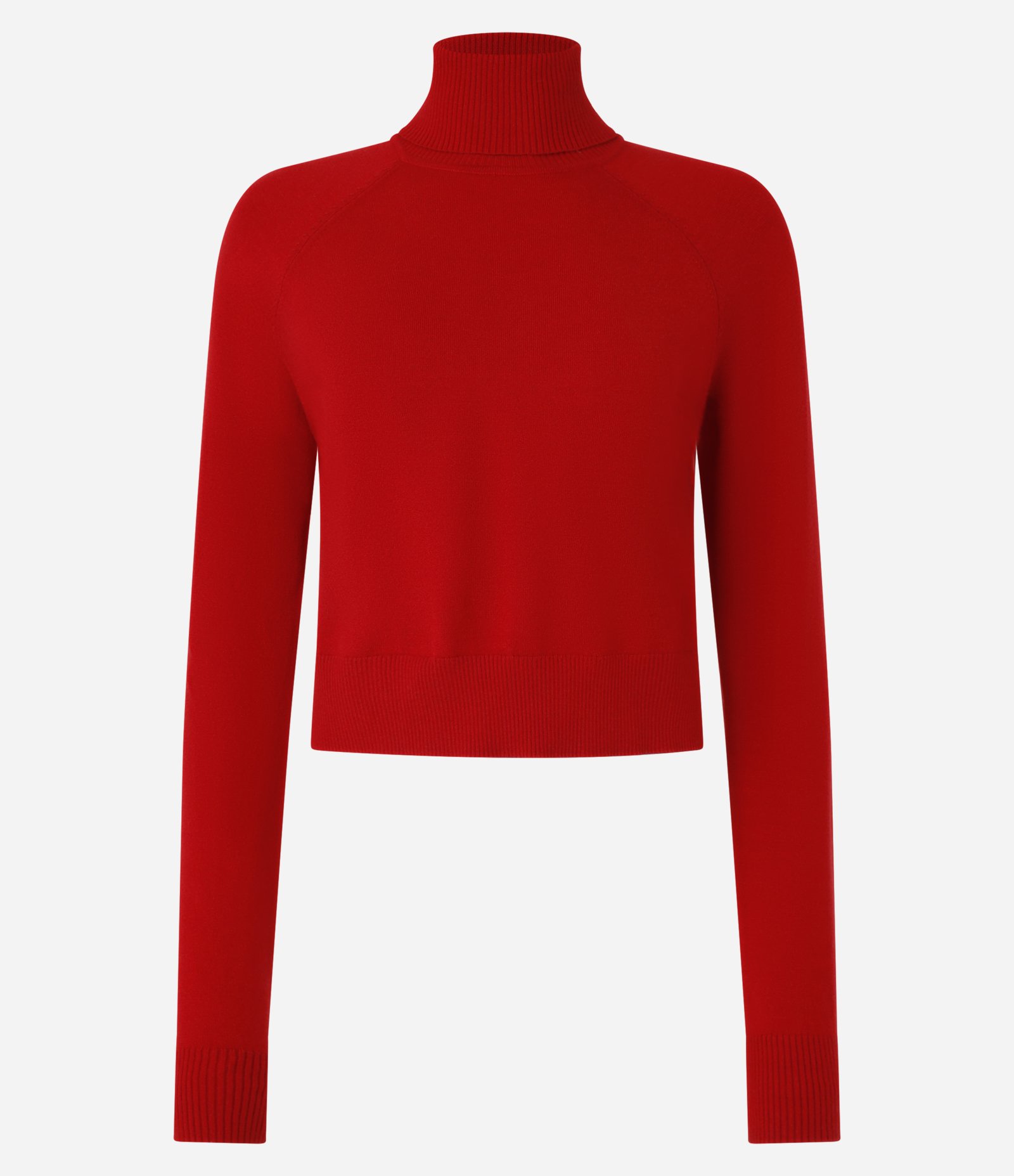 Blusa em Tricô com Gola Alta e Manga Longa Vermelho 5