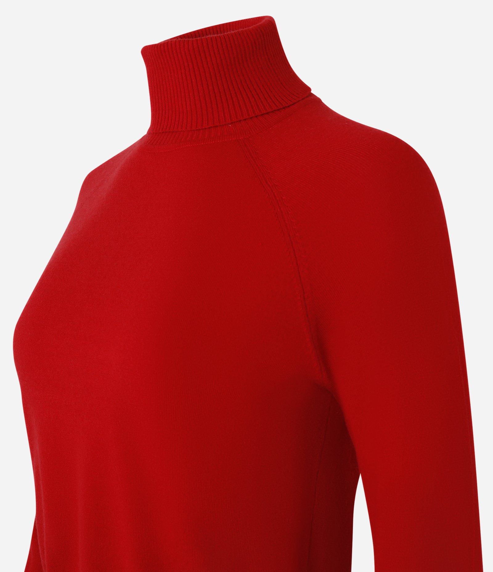 Blusa em Tricô com Gola Alta e Manga Longa Vermelho 6