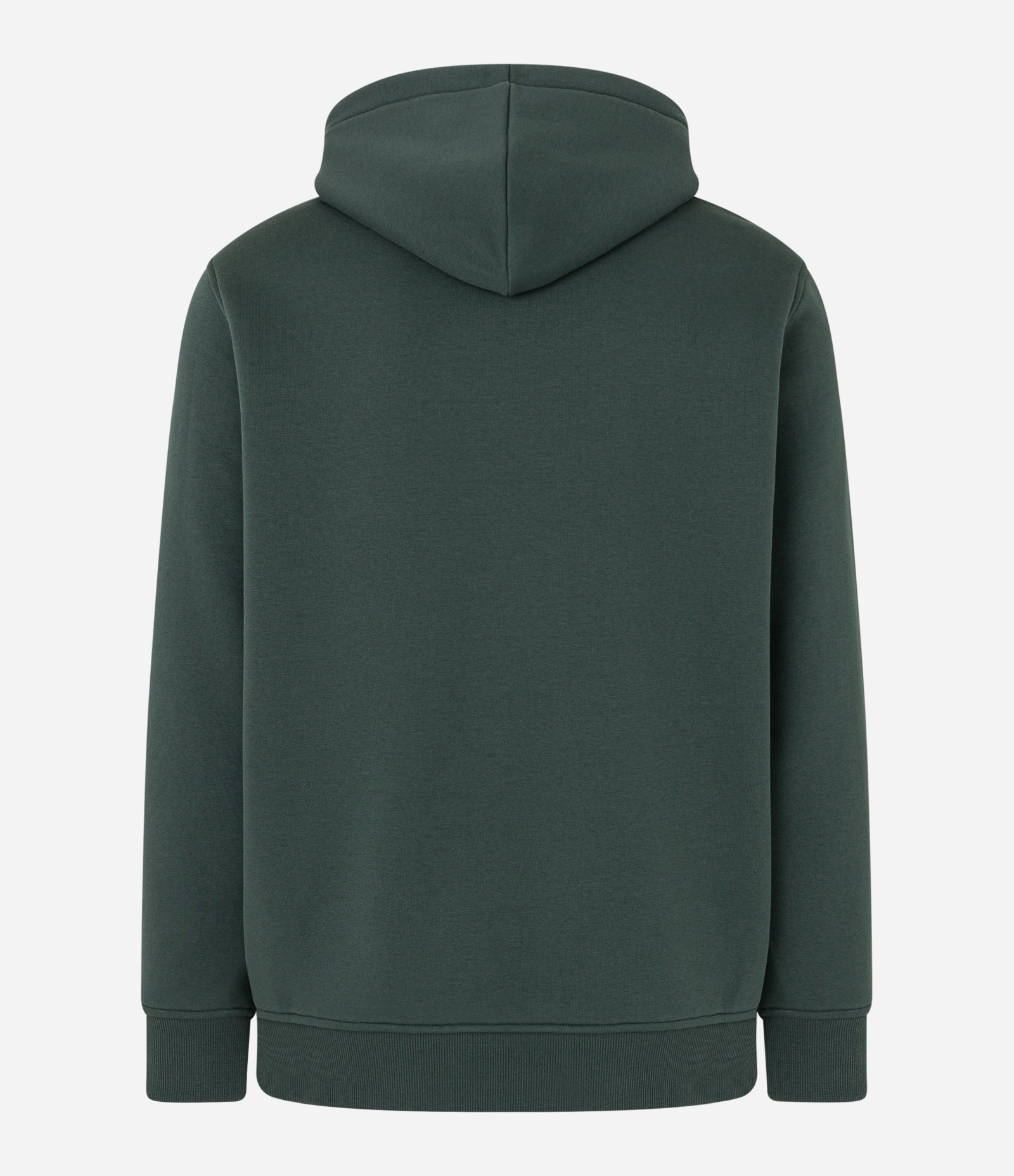 Blusão Fechado Comfort em Moletom com Capuz Verde 6