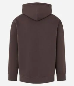 Blusão Fechado Comfort em Moletom com Capuz