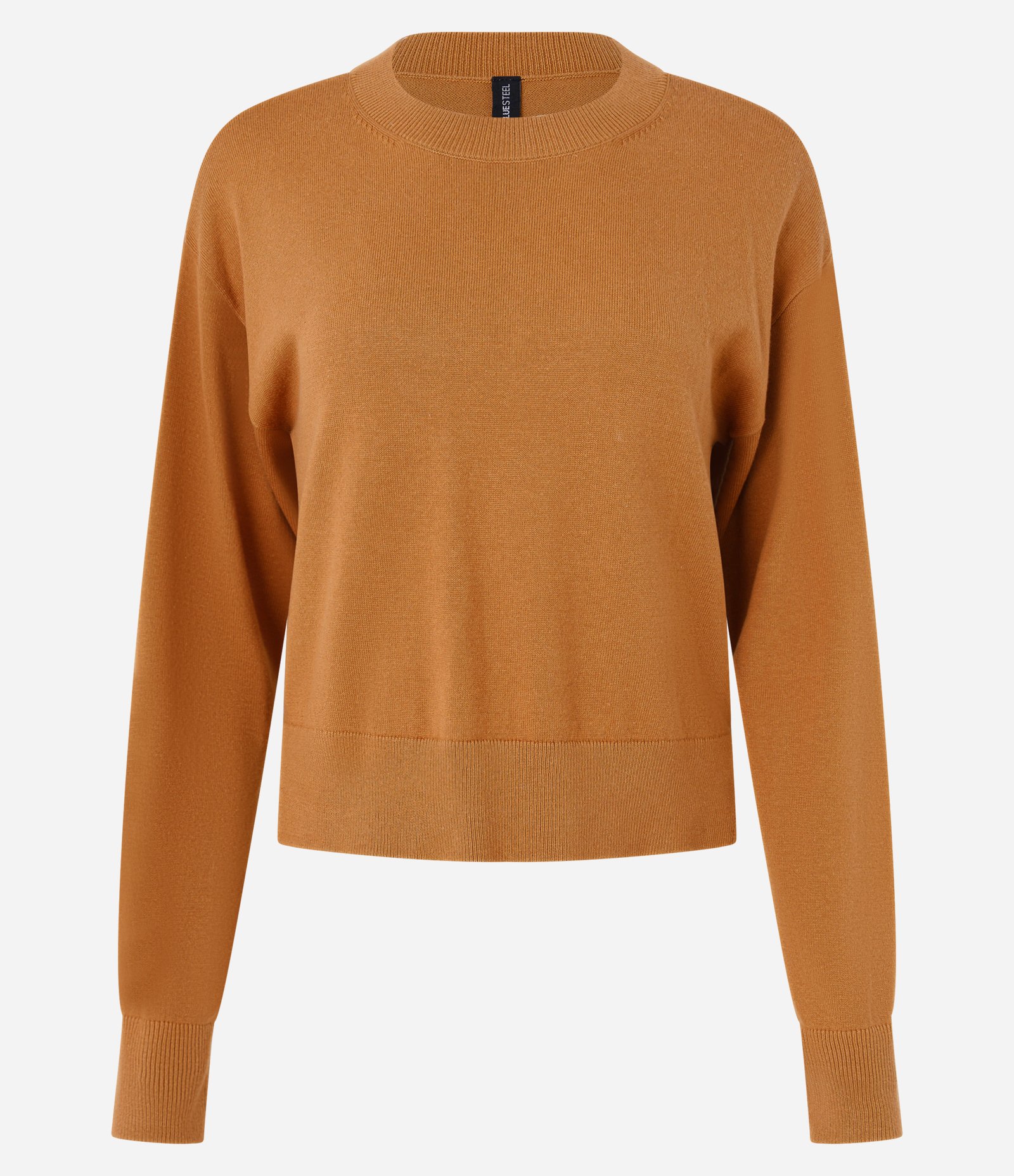 Suéter Boxy em Tricô com Gola Redonda Marrom 3