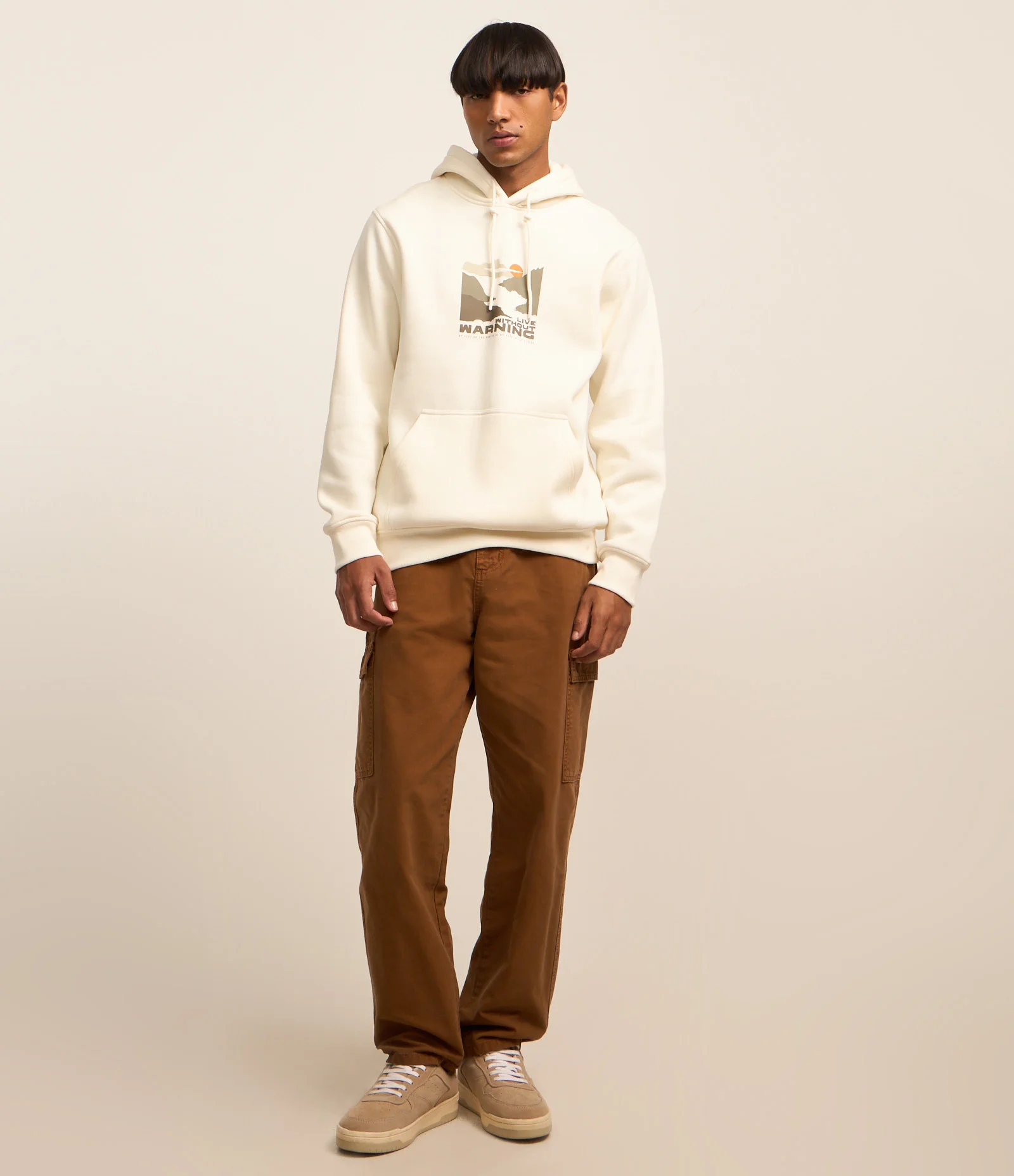 Blusão Comfort em Moletom com Estampa Lettering Branco 2