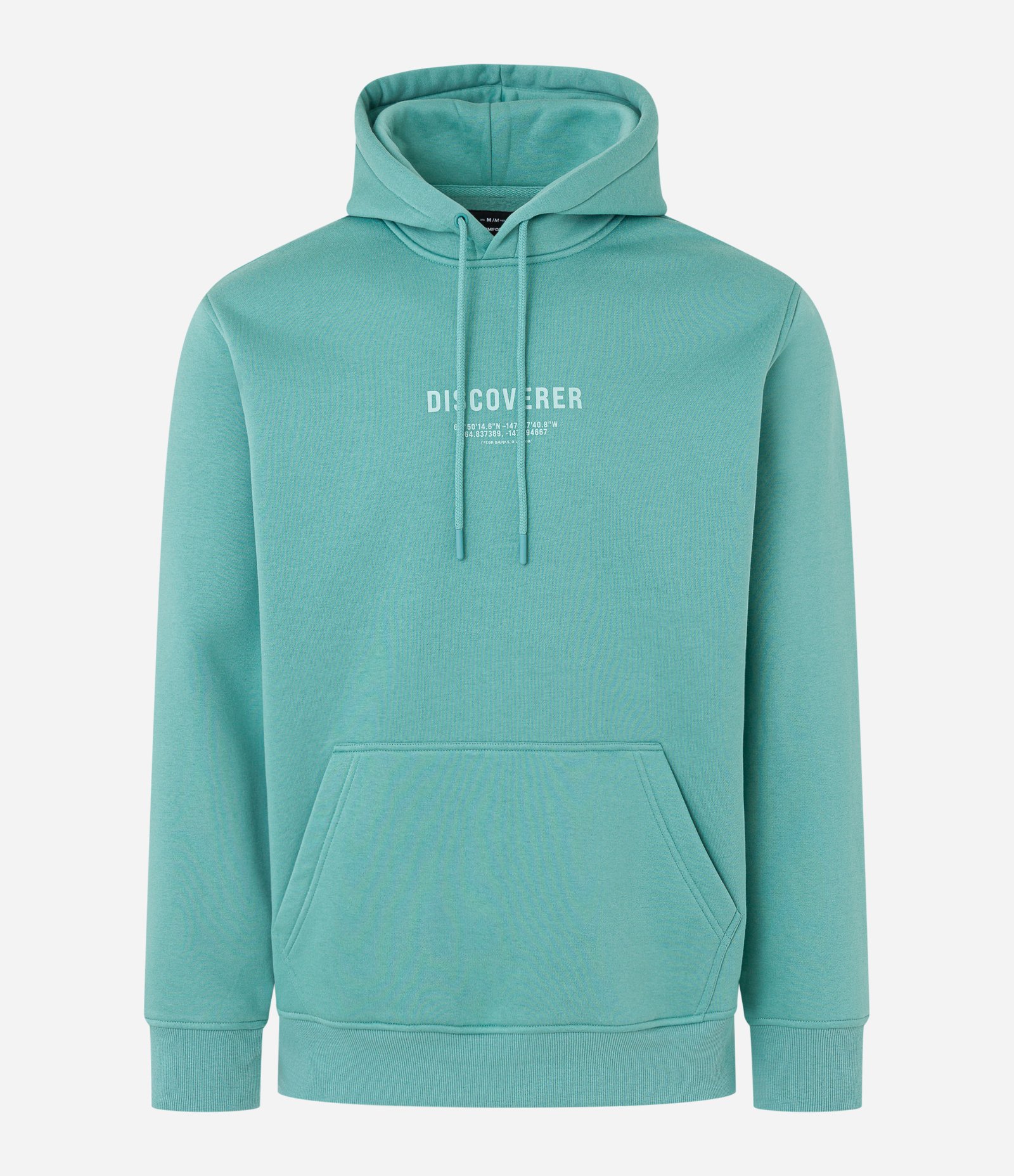 Blusão Comfort em Moletom com Estampa Lettering e Capuz Verde 5