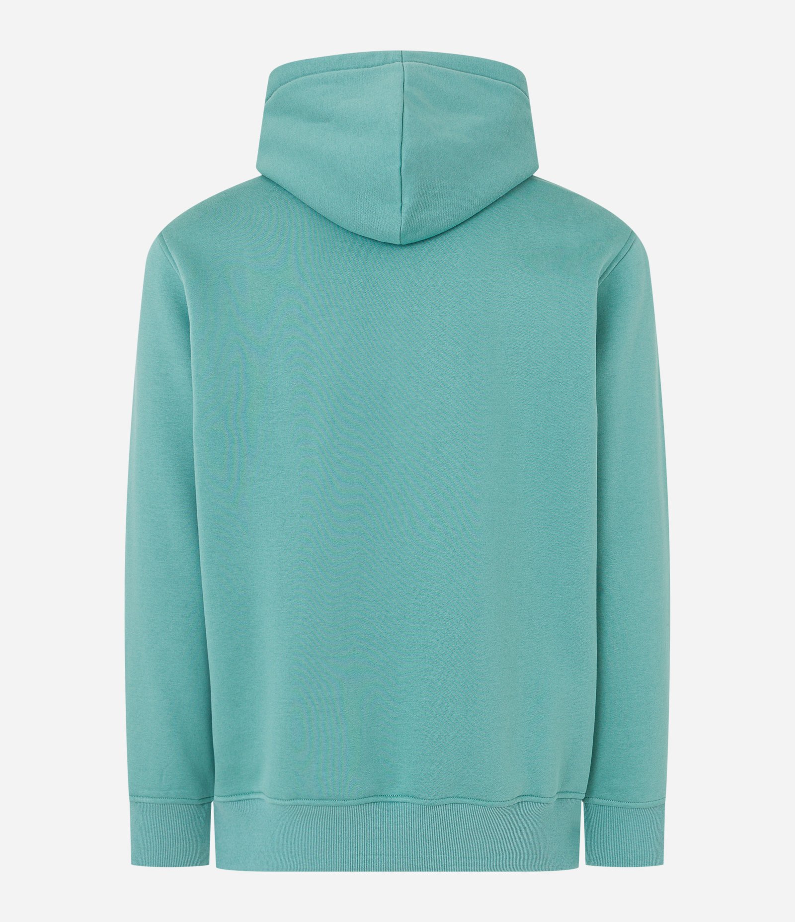 Blusão Comfort em Moletom com Estampa Lettering e Capuz Verde 6