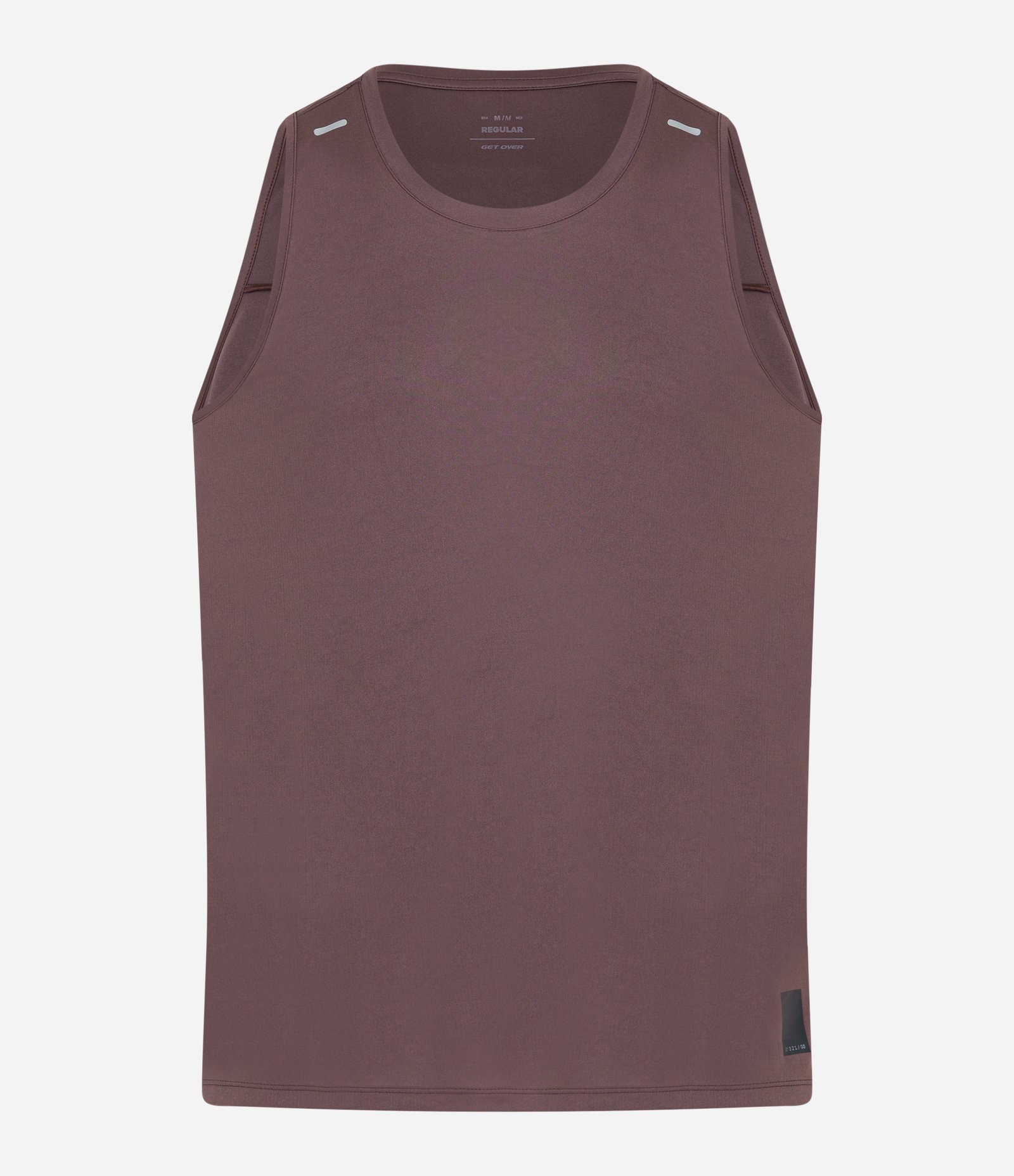 Regata Esportiva Básica com Detalhe Refletivo e Etiqueta na Barra Marrom 5