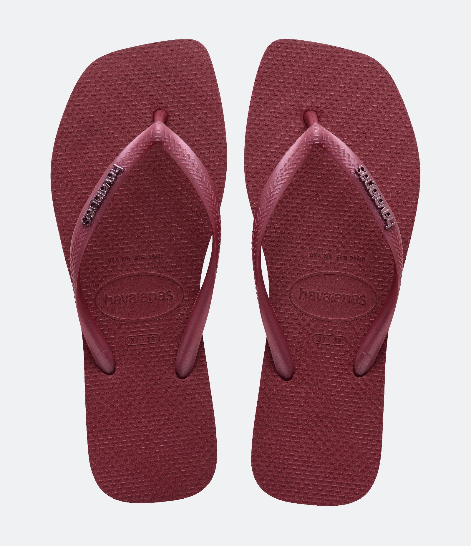 Chinelo Havaianas Slim Square em Bico Quadrado e Tiras Brilhosas Sortido 1