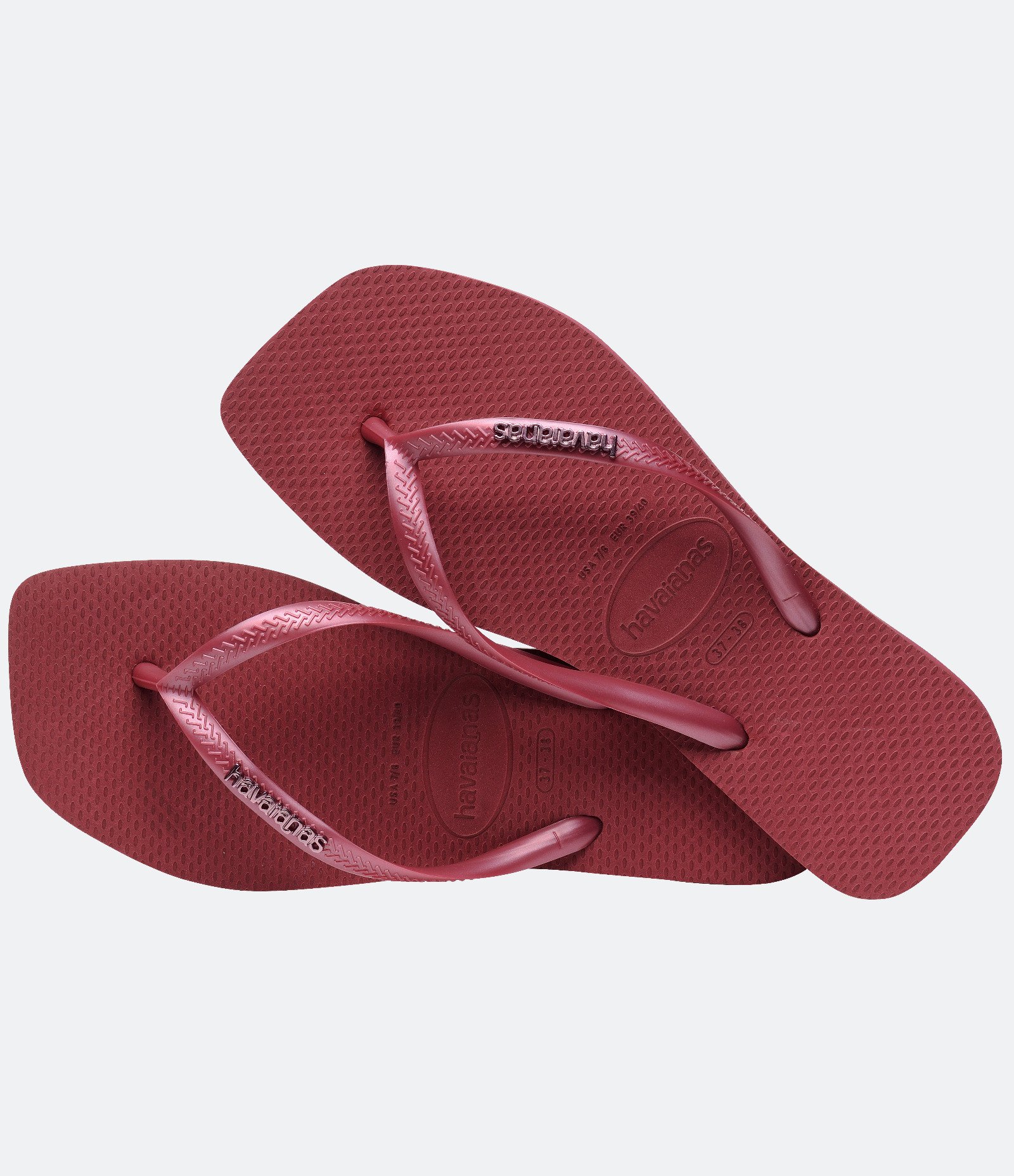 Chinelo Havaianas Slim Square em Bico Quadrado e Tiras Brilhosas Sortido 4