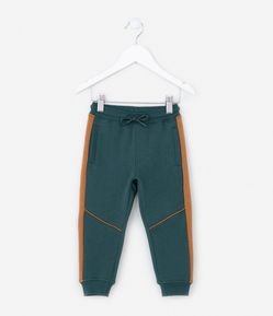 Calça Infantil com Recortes e Bolsos - Tam 1 a 6 Anos