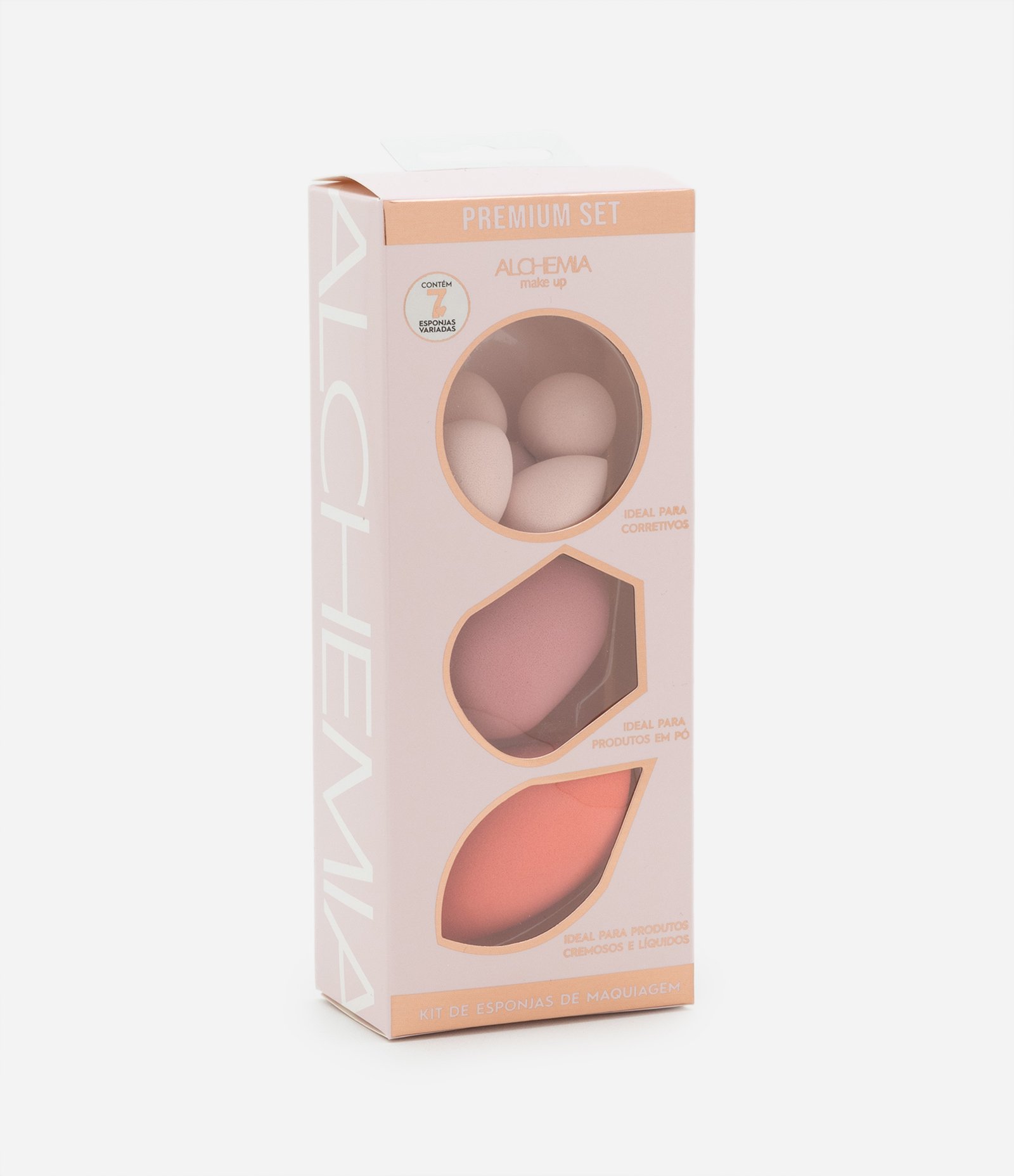 Conjunto de Esponjas de Maquiagem Coloridas Alchemia KIT 1