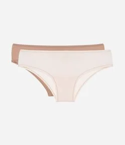 Kit 2 Calcinhas Biquíni em Microfibra