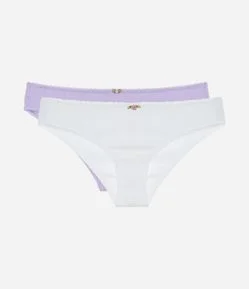 Kit 02 Calcinhas Biquíni em Algodão