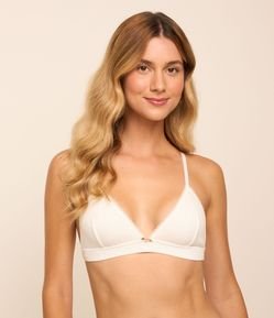 Sutiã Top em Algodão com Detalhe Frontal