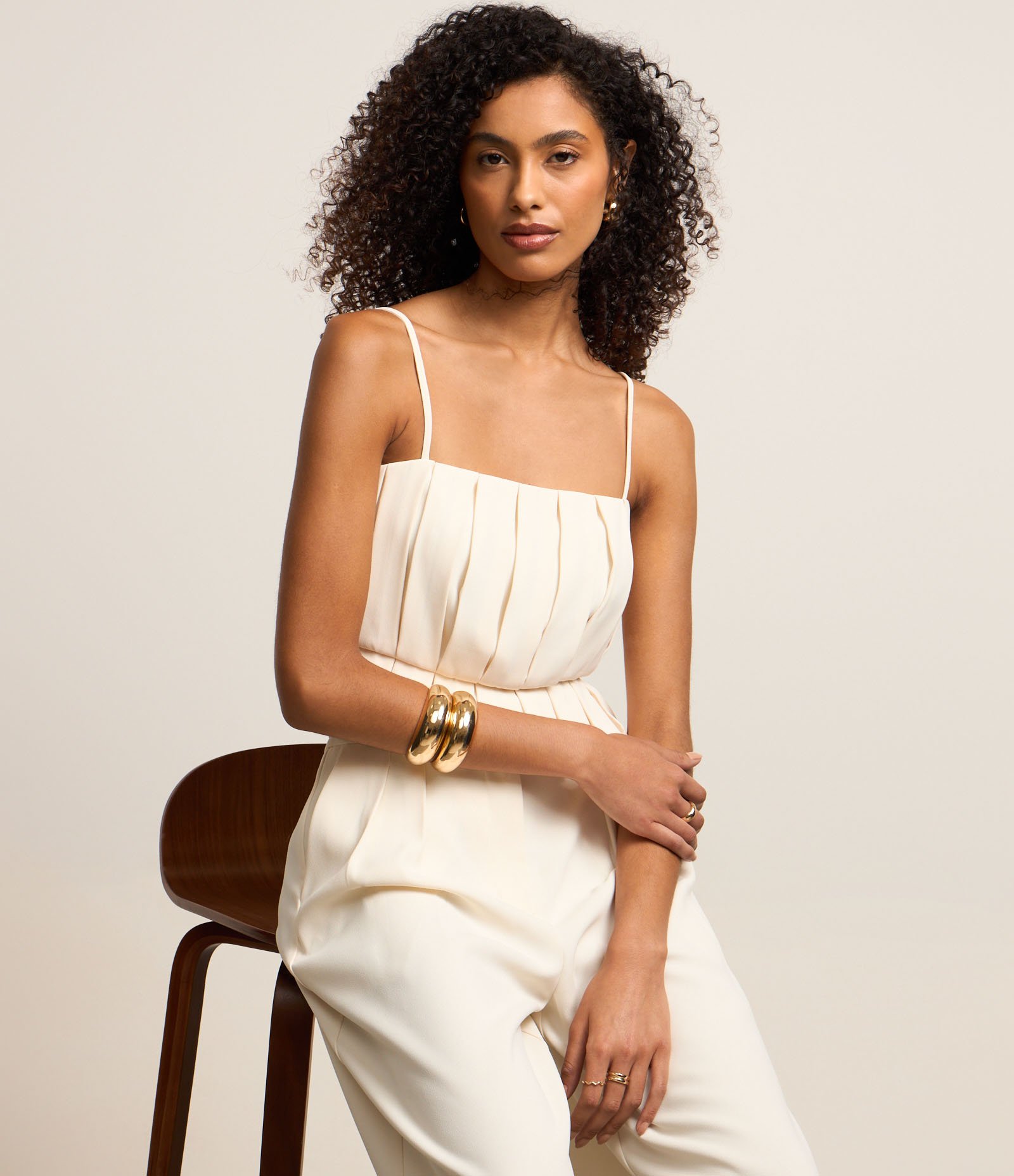 Calça Wide Leg em Crepe com Cinto e Bolsos Branco 5