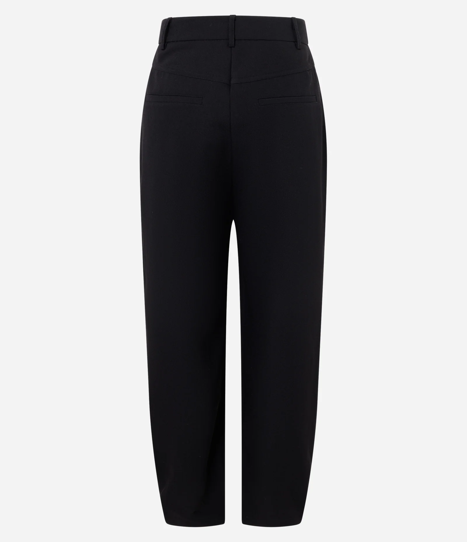 Calça Cenoura em Crepe com Cós Diferenciado Preto 2