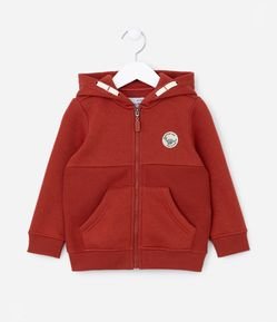 Jaqueta Infantil com Capuz e Bolsos - Tam 1 a 6 Anos