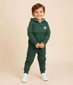 Jaqueta Infantil com Capuz e Bolsos - Tam 1 a 6 Anos