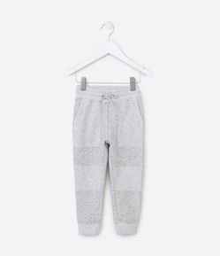 Calça Infantil com Recortes e Texturas - Tam 1 a 6 Anos