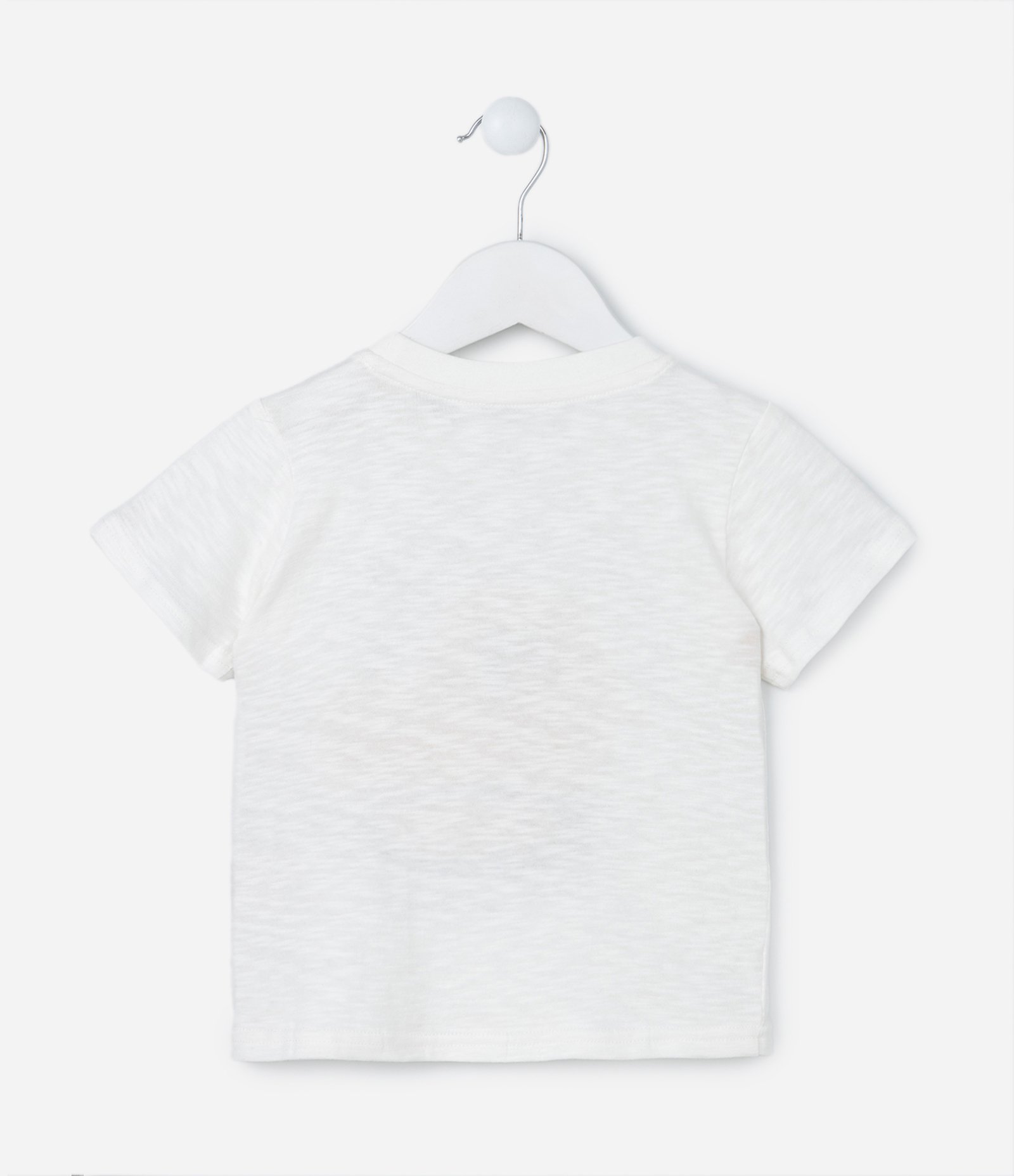 Camiseta Infantil com Estampa Interativa de Trator - Tam 1 a 6 Anos Branco Neve 2
