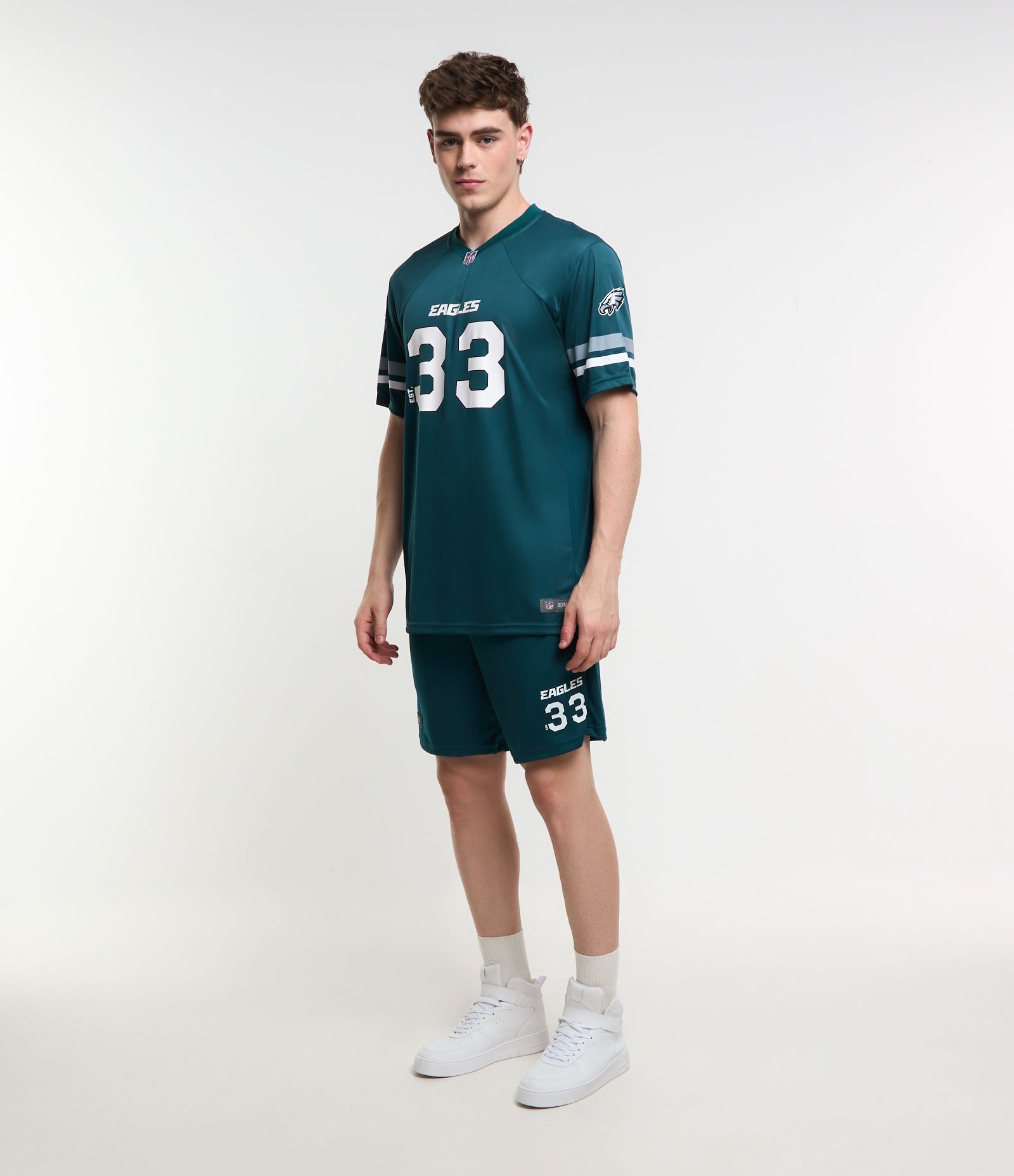 Bermuda Sportcore Tecnologia Dry com Estampa NFL Eagles 33 Verde 1