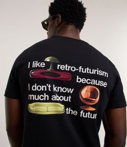 Camiseta em Algodão com Estampa Localizada