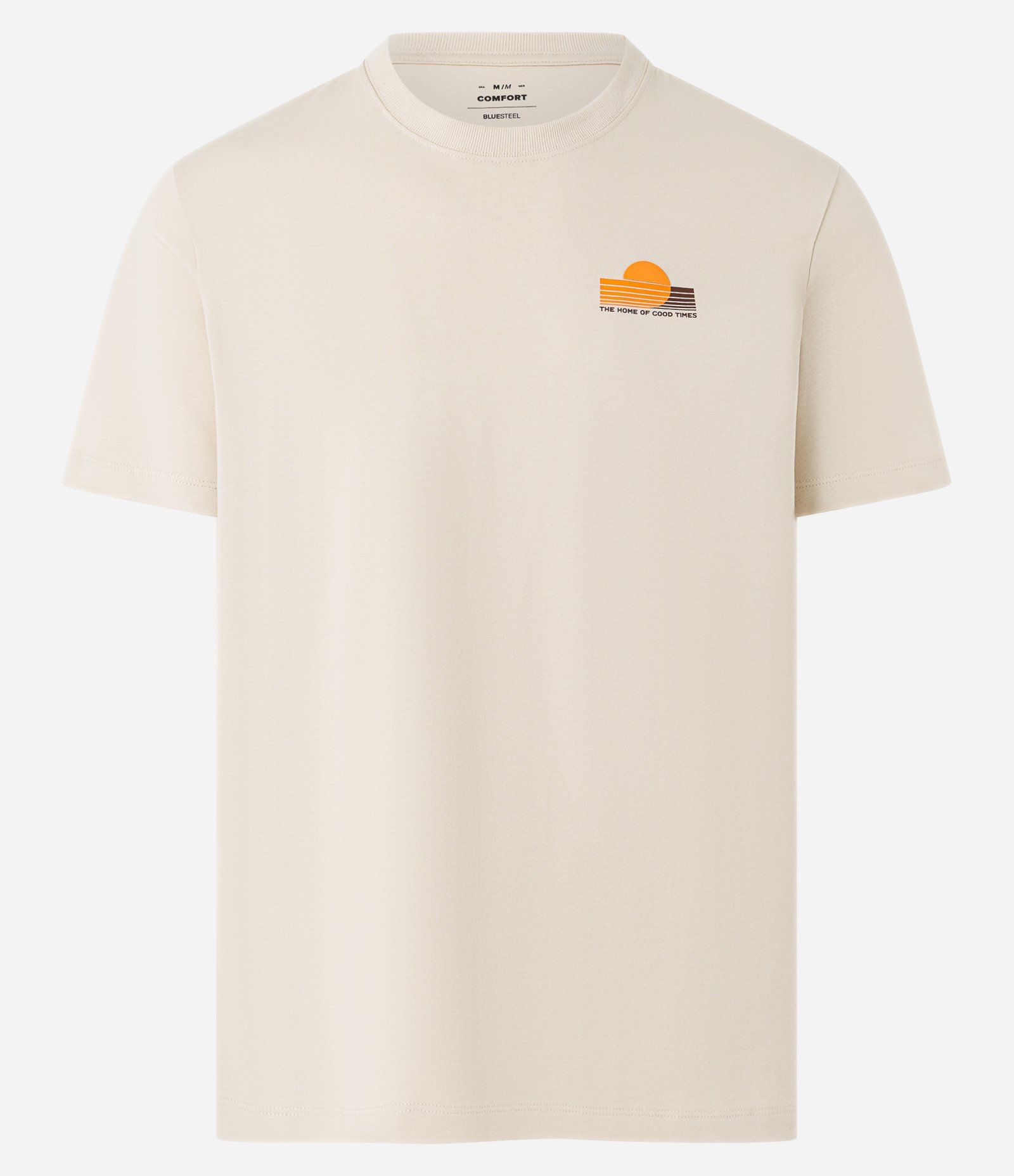 Camiseta Comfort em Malhão com Estampa Wild Outside Life Bege 5