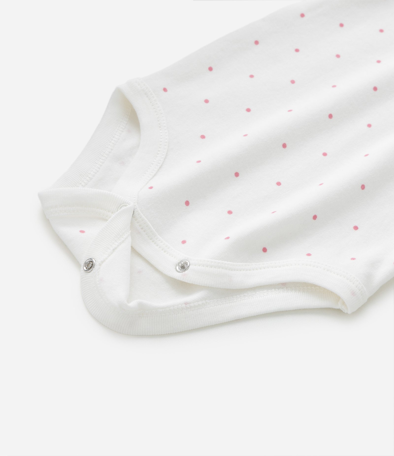 Conjunto Infantil com Bordado Ursinha - Tam 0 a 18 meses Branco/Rosa 4