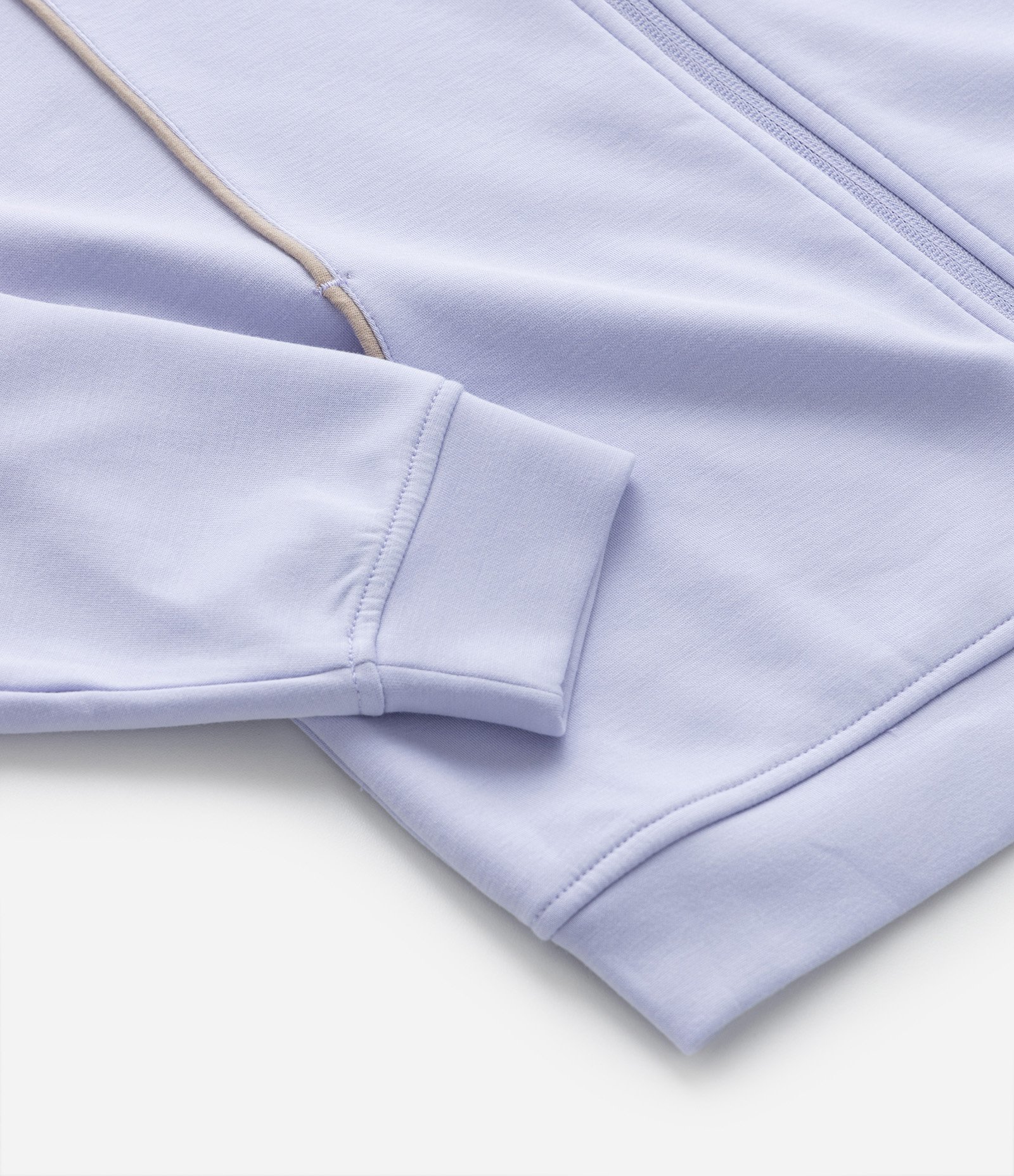 Jaqueta Infantil com Capuz e Viés Contrastantes - Tam 5 a 14 Anos Lilás 5