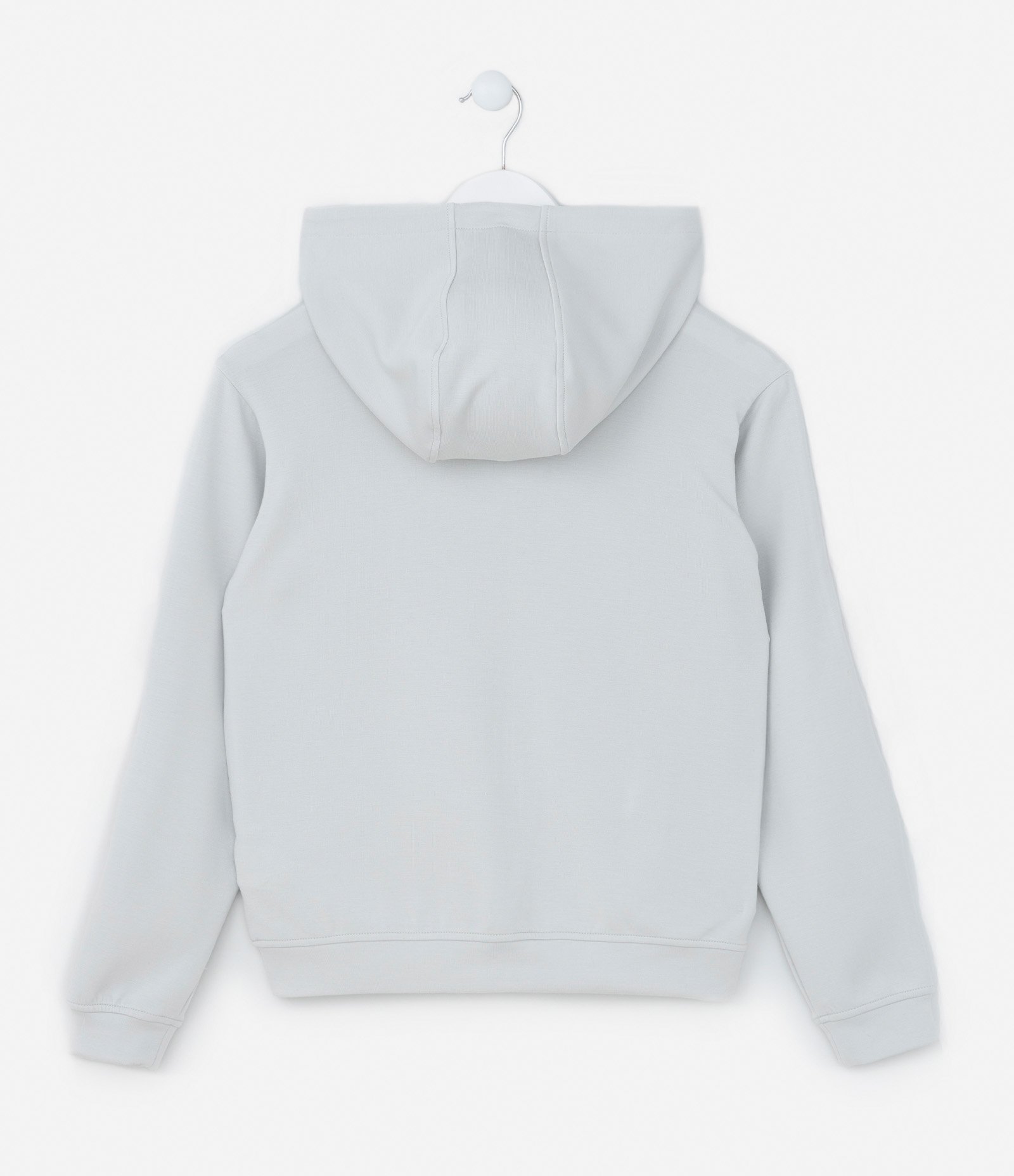 Jaqueta Infantil com Viés Contrastante e Estampa Doodles - Tam 5 a 14 Anos Cinza 2