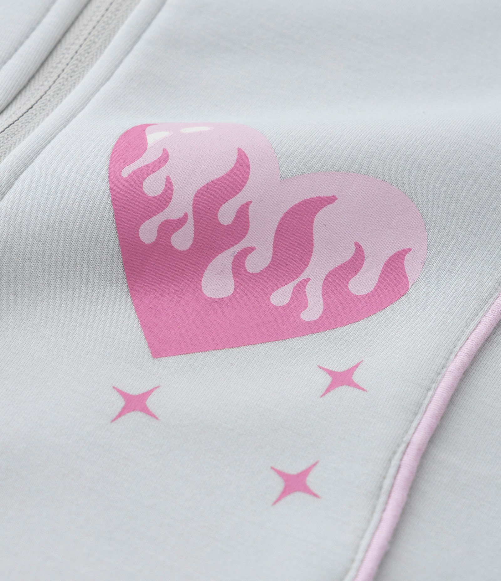 Jaqueta Infantil com Viés Contrastante e Estampa Doodles - Tam 5 a 14 Anos Cinza 4