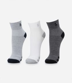 Kit 03 Meias Cano Médio Seamless Lupo