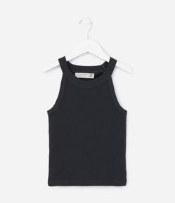 Regata Infantil em Ribana com Gola Americana - Tam 5 a 14 Anos