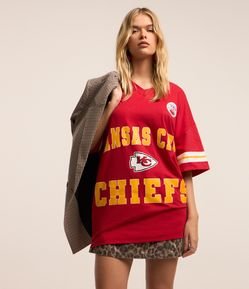 Camiseta de Futebol Americano Estampa Kansas City Chiefs