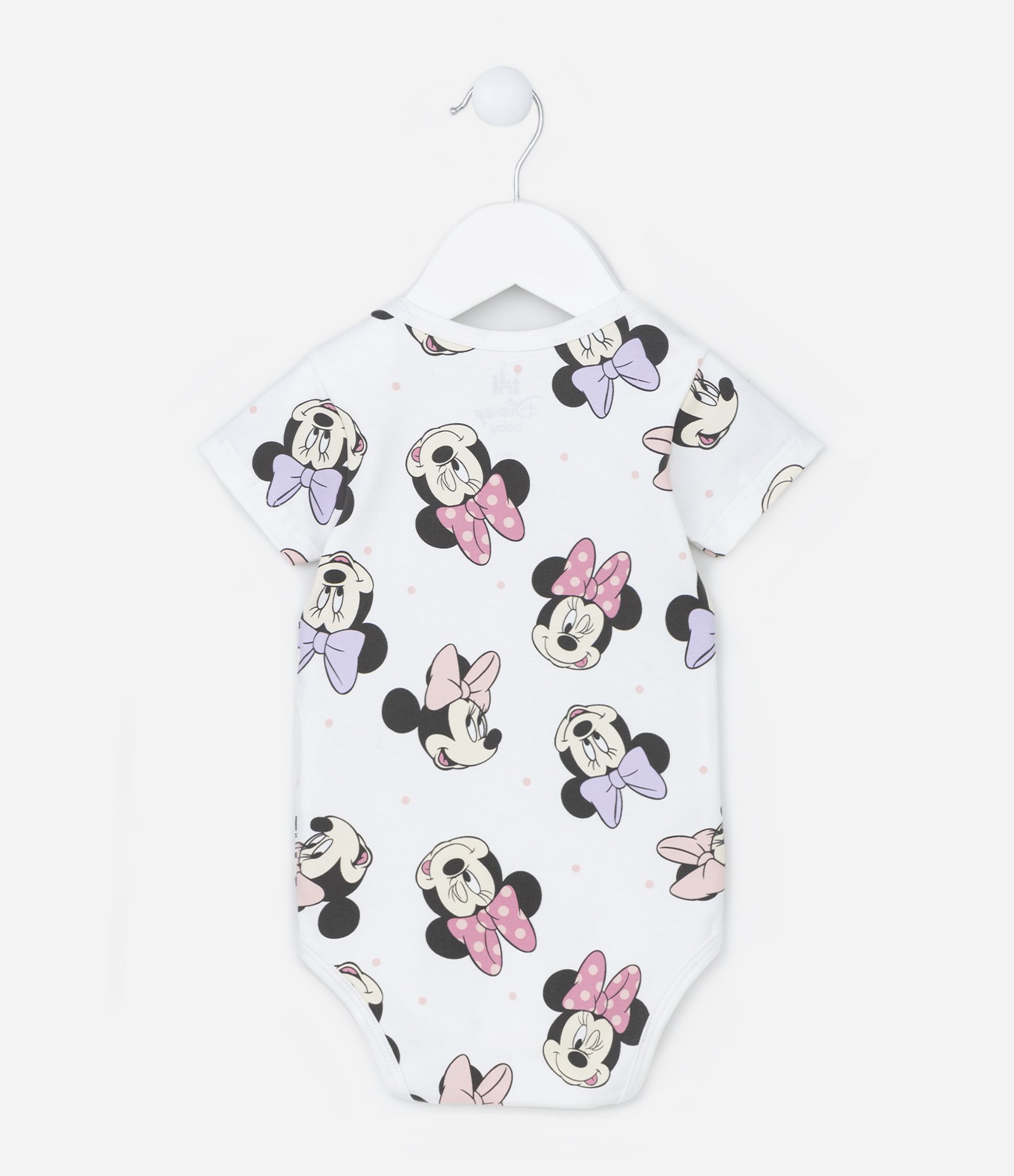 Body Infantil com Estampa Minnie- Tam 0 a 24 meses Branco 2