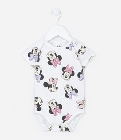 Body Infantil com Estampa Minnie- Tam 0 a 24 meses