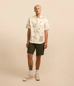 Bermuda Básica com Cordão e Patch