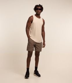 Bermuda  Esportiva Com Cós Elástico e Cordão para Ajuste