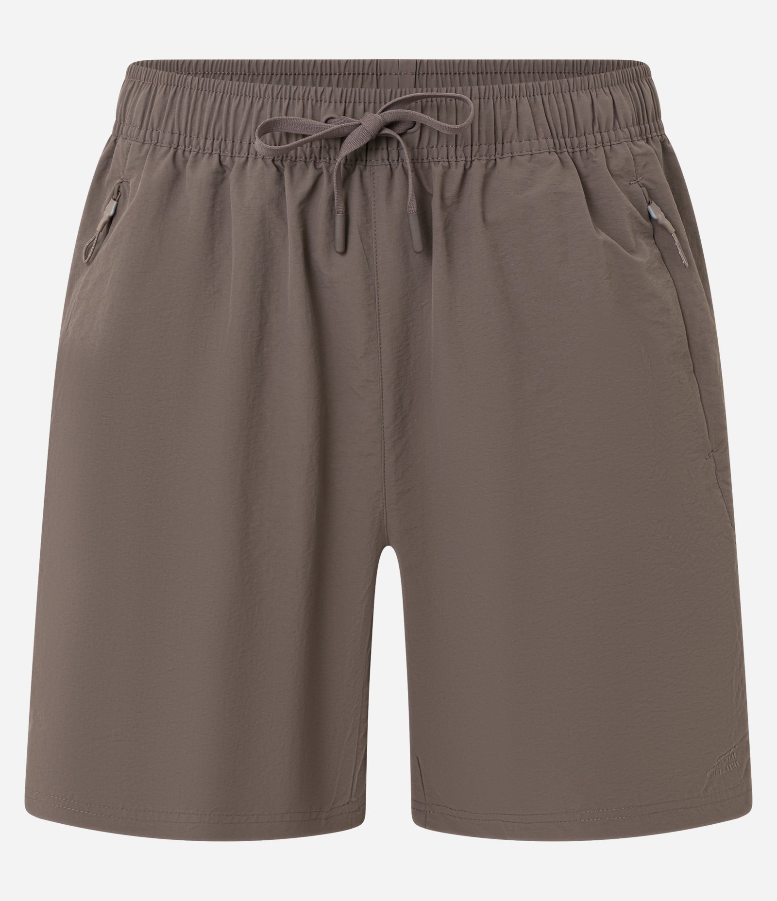 Bermuda  Esportiva Com Cós Elástico e Cordão para Ajuste Marrom 5