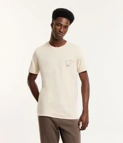 Camiseta em Algodão com Estampa Todos Unidos pelo RS