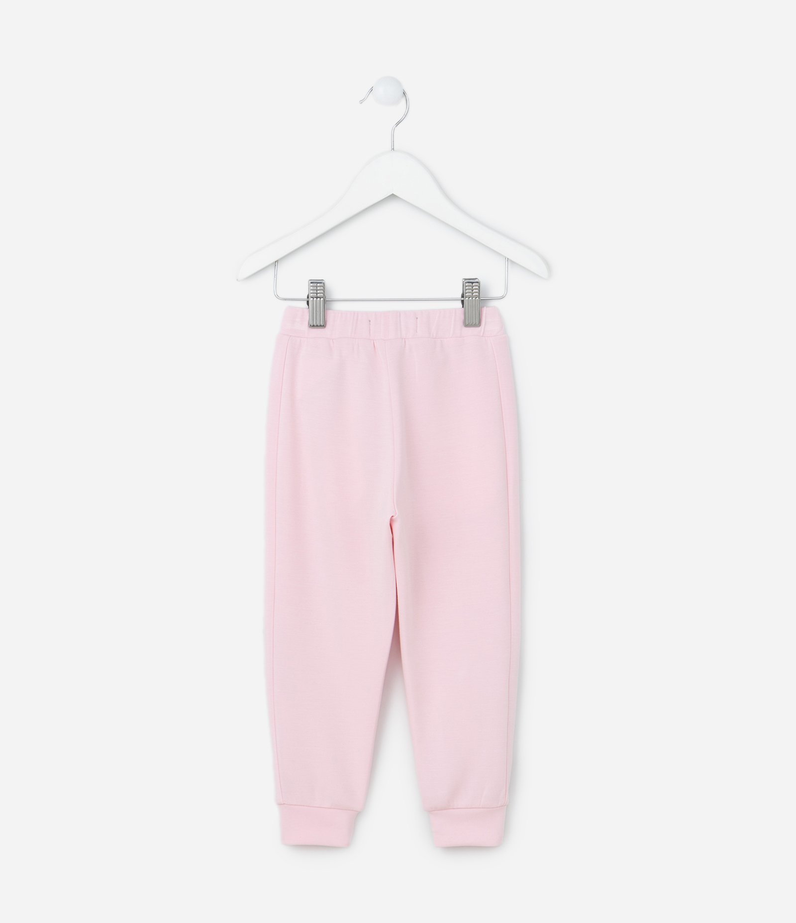 Calça Jogger Infantil em Modal com Recorte Lateral - Tam 1 a 5 Anos Rosa 2