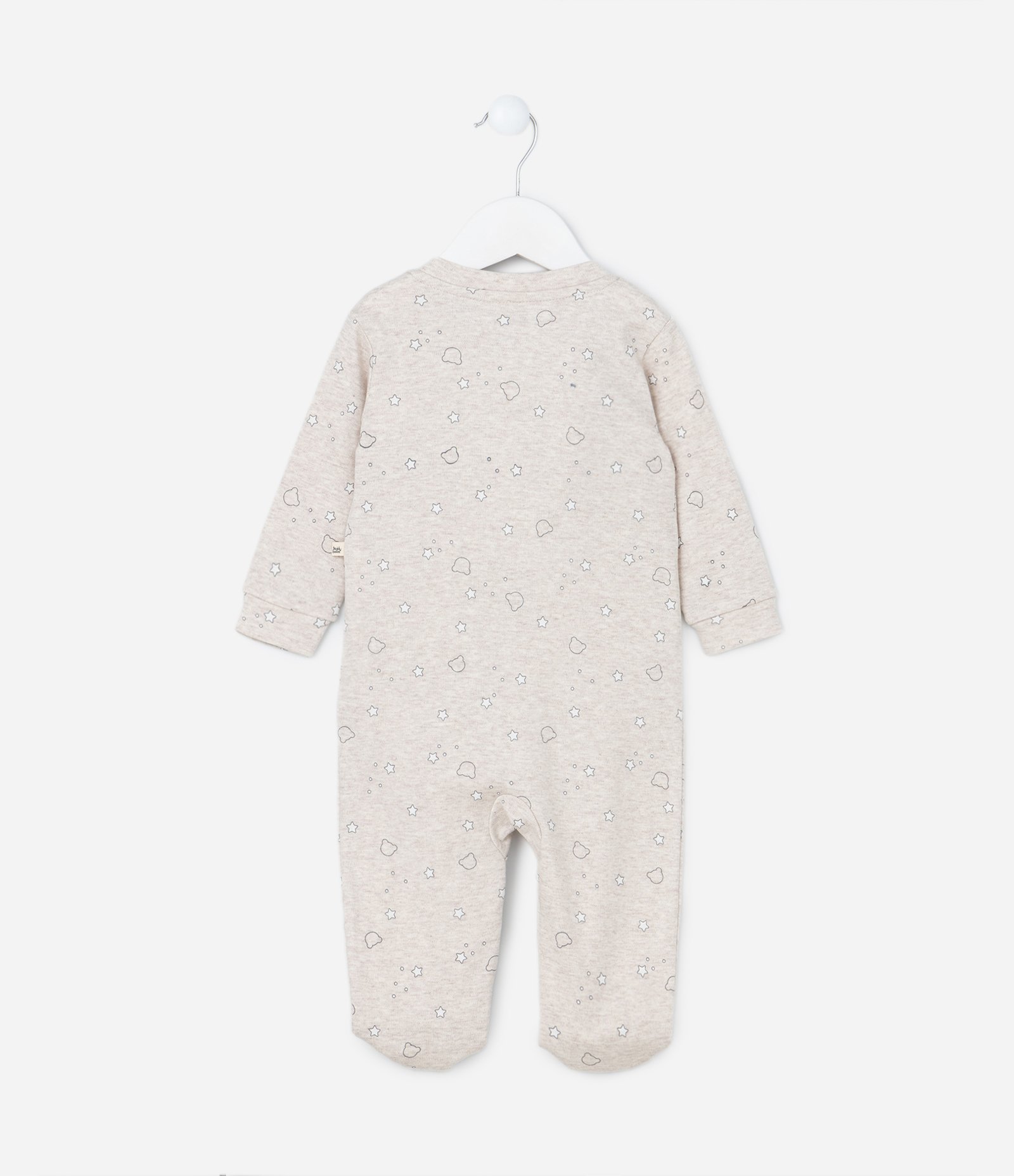Macacão Infantil em Algodão com Estampa Estrelinhas Off White 2