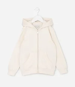 Jaqueta Infantil em Moletom Quentinho com Capuz - Tam 5 a 14 Anos