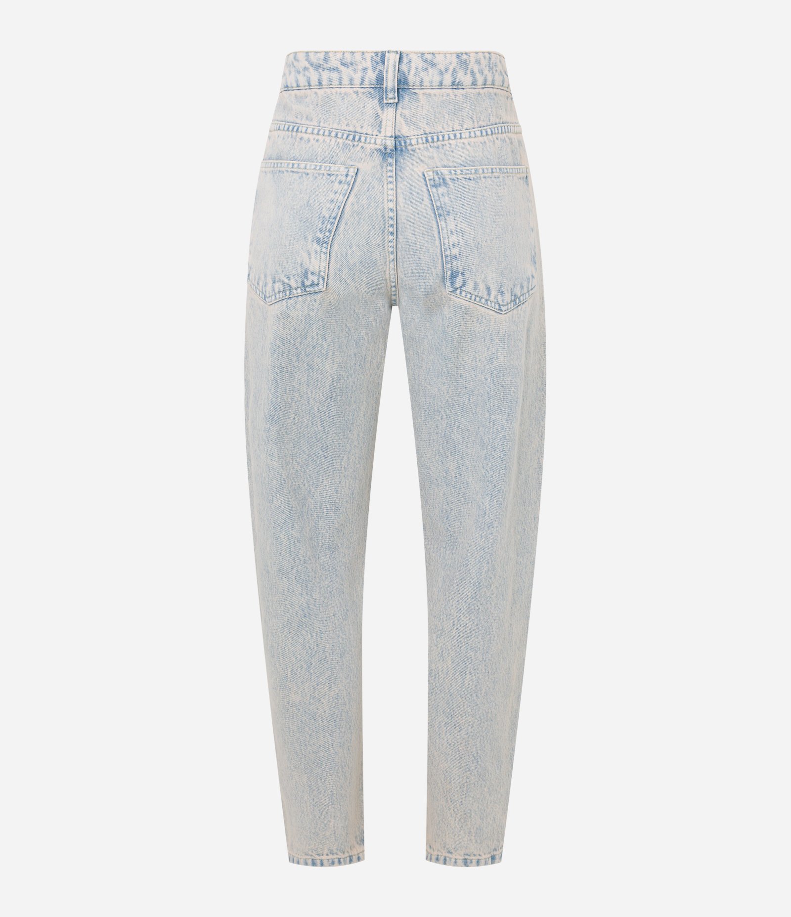 Calça Mom em Jeans com Dirty Washed Azul 6