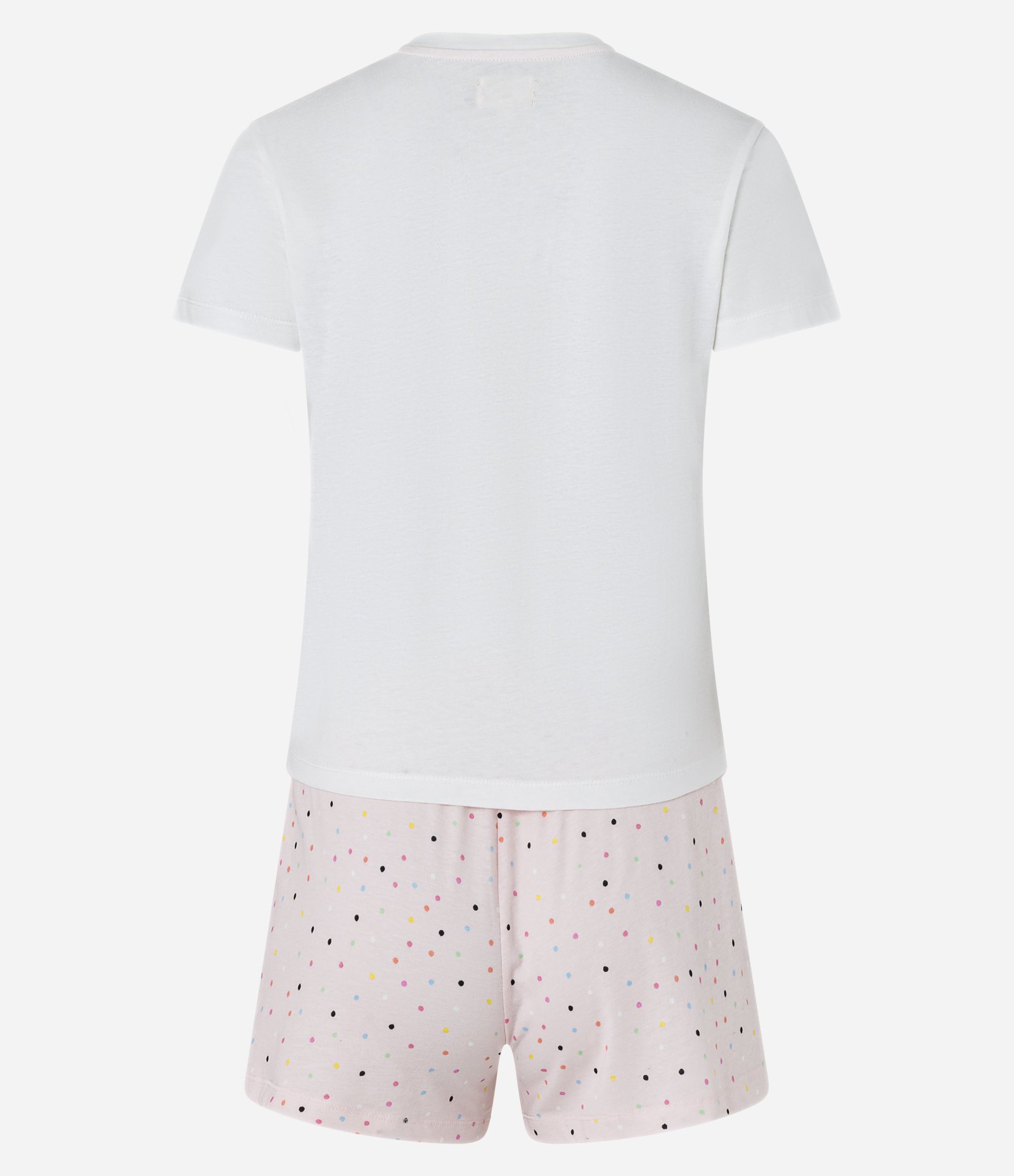 Pijama Short Doll Curto e Estampa Surf Branco/Rosa 6