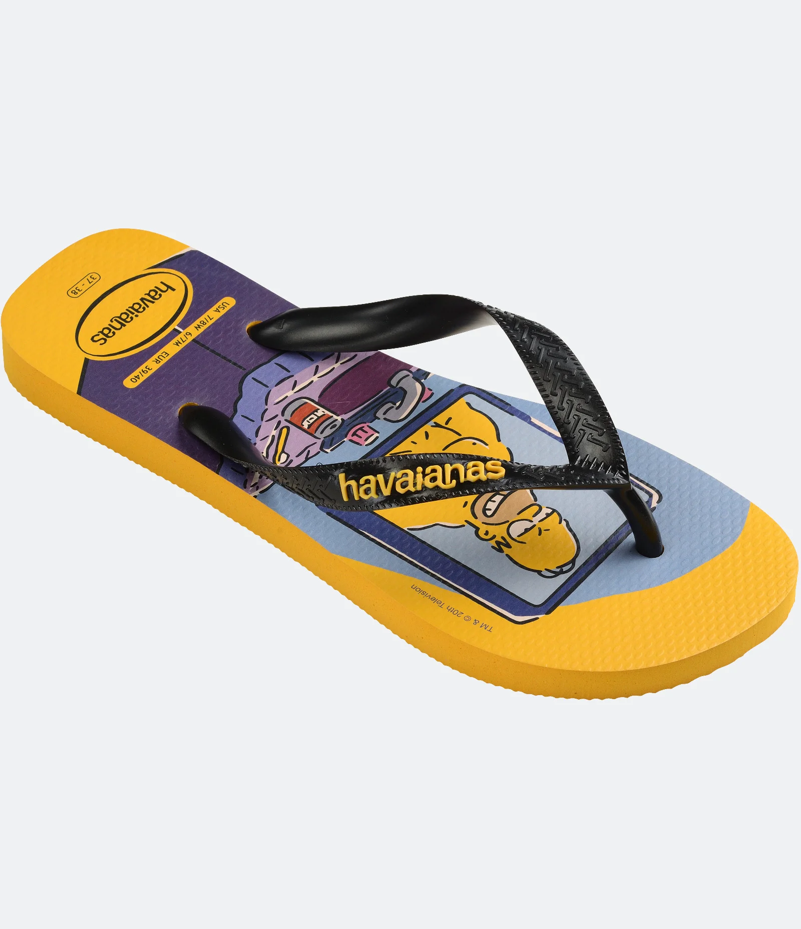 Chinelo Havaianas com Estampa The Simpsons Amarelo 2