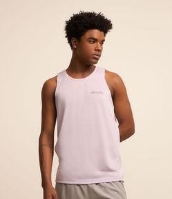 Regata Regular Esportiva com Estampa Lettering