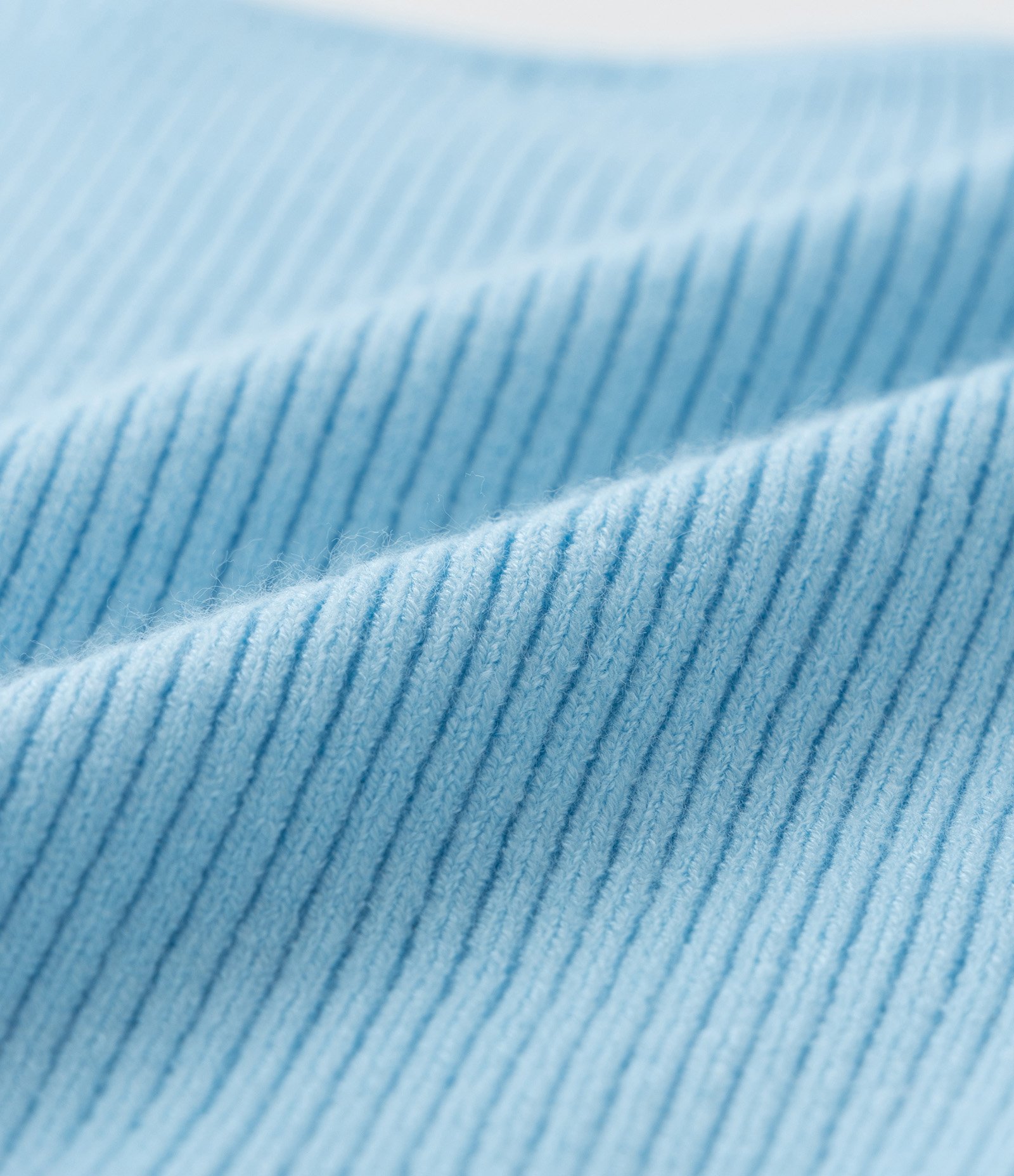 Blusa Cropped Infantil Canelada em Tricô - Tam 5 a 14 anos Azul 3